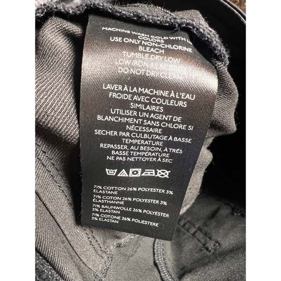 NWT‎ Free People Double Dutch Slit Skinny Pants Faux Leather Coated Black Size S - Picture 14 of 14